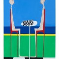 gli scacchi - 60x90 olio- 2011
