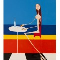 la chiromante  -45x60 olio - 2011
