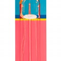 le chiacchiere all'ora del the II - acrilico 50x140-2012