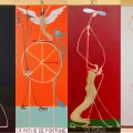 polittico -tarocchi/arcani maggiori -440x50 acrilico- 2012