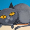 gatto Jeanwalter 2017 acrilico 10 x 15